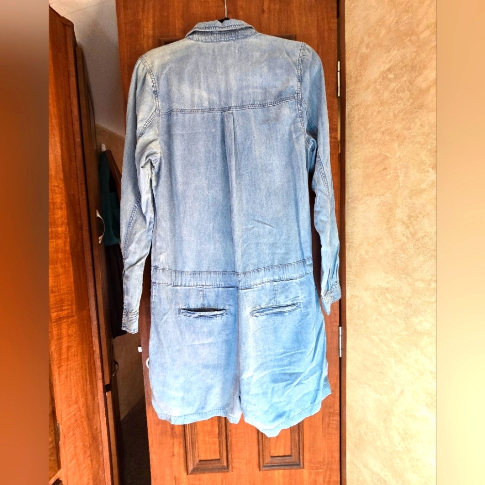 Blank NYC Light Blue Denim Jumpsuit Romper - Picture 9 of 15